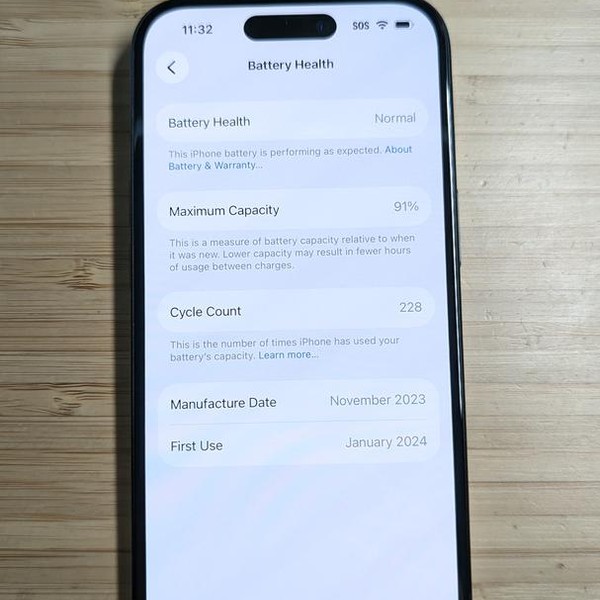 Apple iPhone 15 - Unlocked, 128 GB, Black, A2846