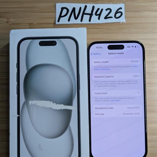 Apple iPhone 15 - Unlocked, 128 GB, Black, A2846