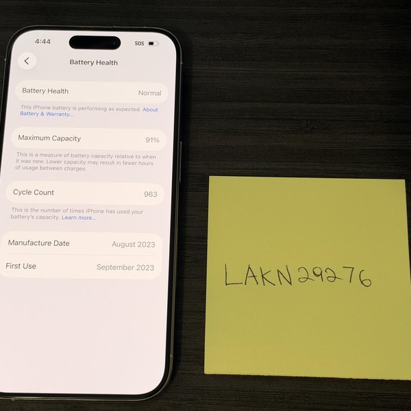 Apple iPhone 15 Pro - Unlocked, 128 GB, White, A2848