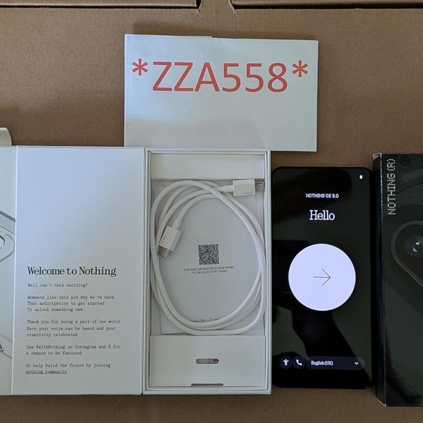 Nothing Phone (3a) - Unlocked, 256 GB, Black, 12 GB