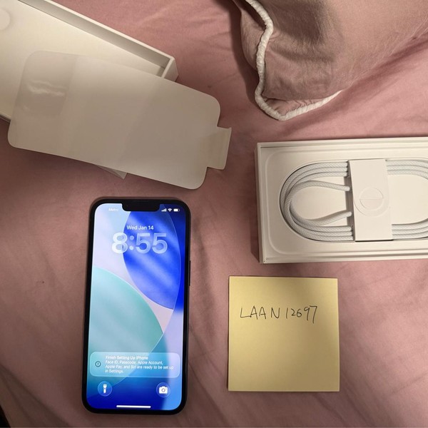 Apple iPhone 16e - Metro by T-Mobile, 128 GB, Black, A3212