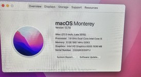 Good
													iMac 2015 21.5" - I5, 256 GB, 8 GB, photo 3 of 10