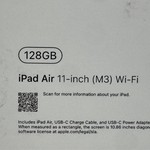 Mint Apple iPad Air 11 inch (M3) 2025 - Wi-Fi, 128 GB, Gray, A3266