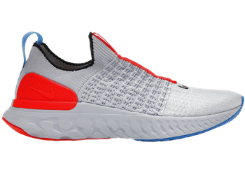 Nike React Phantom Run Flyknit 2 Football Grey Bright Crimson (Women's) for sale