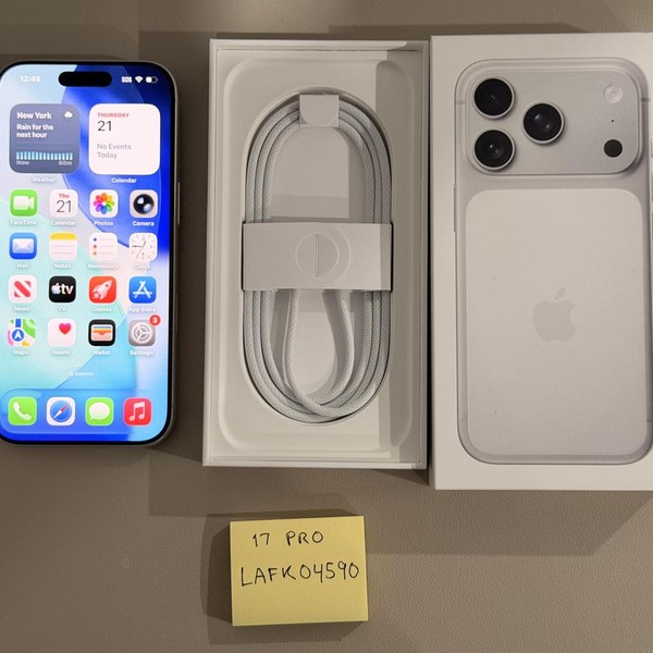 Apple iPhone 17 Pro - Unlocked, 512 GB, Silver, A3256
