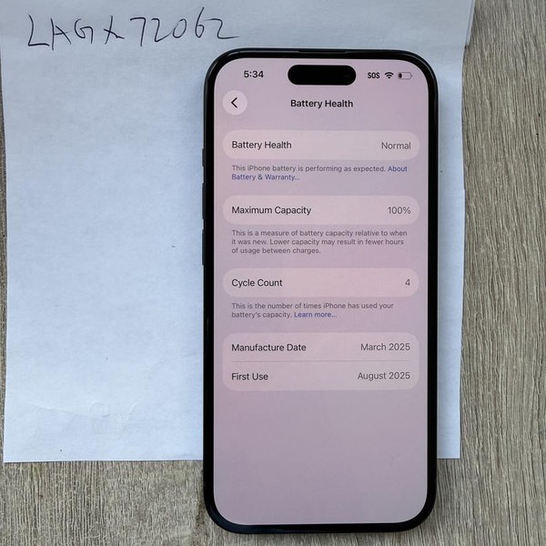 Apple iPhone 15 - AT&T, 128 GB, Black, A2846