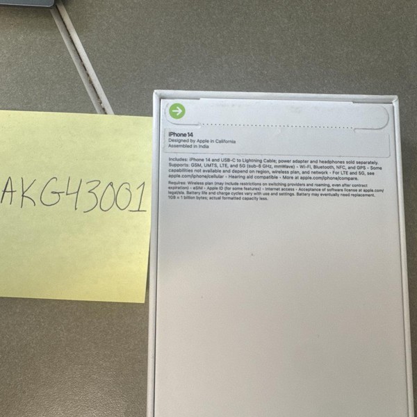 Apple iPhone 14 - Unlocked, 128 GB, Midnight, A2649