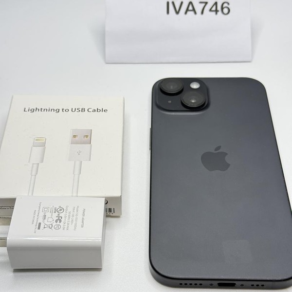 Apple iPhone 15 - Unlocked, 128 GB, Black, A2846