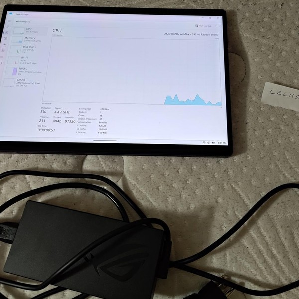 Asus ROG Flow Z13 (2025) GZ302 - 1 TB, Black, 64 GB, AMD Ryzen Ai Max+ Plus 395