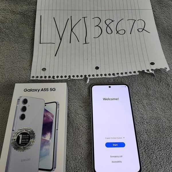 Samsung Galaxy A55 5G - Unlocked Non-US, 128 GB, Light Blue, 8 GB