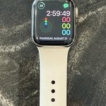 Good Apple Watch Series 5 40mm - AT&T, Silver, A2094 Cellular, Stainless Steel