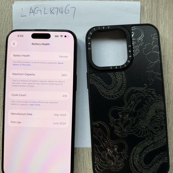 Apple iPhone 15 Pro Max - Unlocked, 256 GB, Blue, A2849