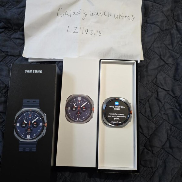 Samsung Galaxy Watch Ultra (2025) - Unlocked, Titanium Blue, SM-L705, 47mm