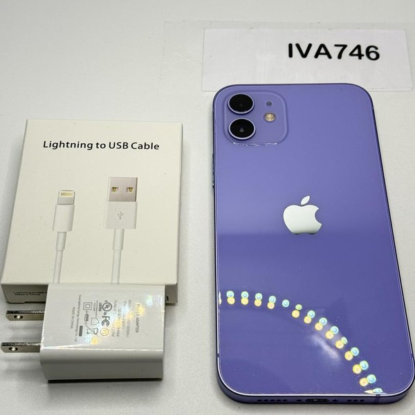 Apple iPhone 12 - Unlocked, 128 GB, Purple, A2172