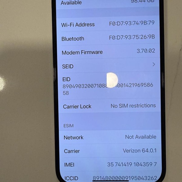 Apple iPhone 14 Pro Max - Unlocked, 128 GB, Black, A2651