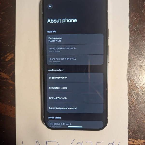 Google Pixel 10 Pro XL - AT&T, 256 GB, Moonstone, GUL82
