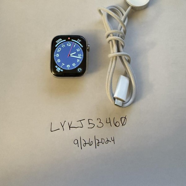 Apple Watch Series 9 45mm - Unlocked, Silver, A2984 - Cellular, Stainless
