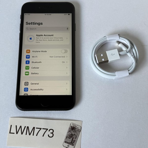 Apple iPhone SE 2nd Gen 2020 - Unlocked, 64 GB, Black, A2275