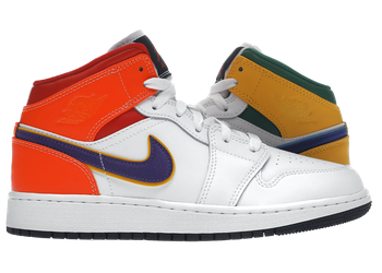Jordan 1 Mid Alternate Multi-Color (GS) for sale
