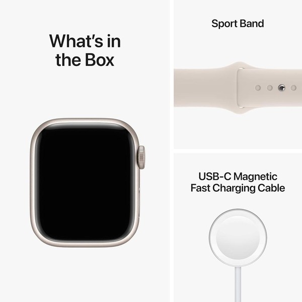 Apple Watch Series 8 41mm - Starlight, A2770 - GPS, Aluminum