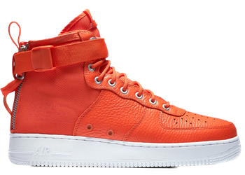 Nike SF Air Force 1 Mid Team Orange for sale
