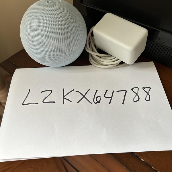 Amazon Echo Dot 5th Gen With Clock - Cloud Blue