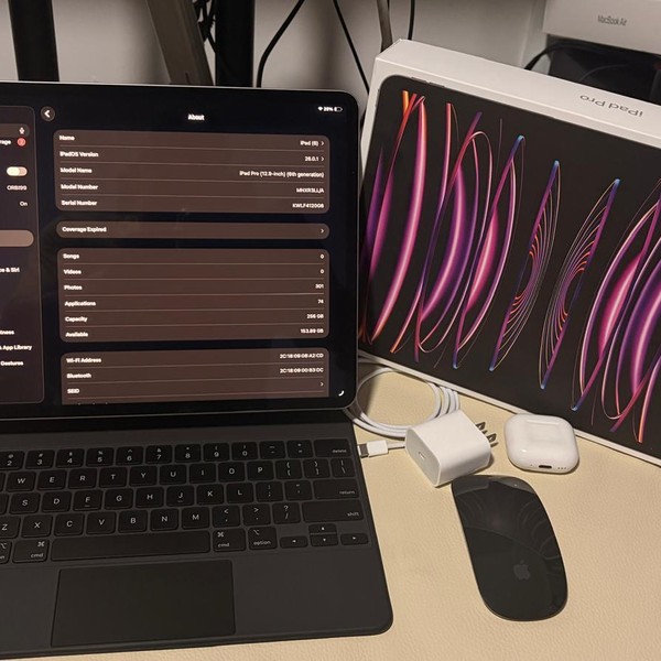 Apple iPad Pro 12.9 inch 6th Gen 2022 - Wi-Fi, 256 GB, Gray