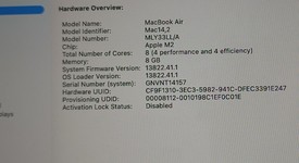 Good
													MacBook Air 2022 (M2) - 13" - Apple M2, Midnight, 256 GB, 8 GB, photo 4 of 10