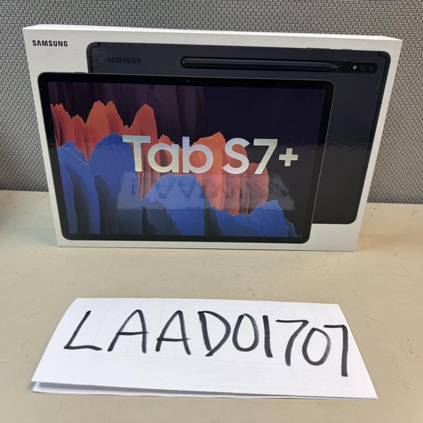 Samsung Galaxy Tab S7 Plus - Wi-Fi, 256 GB, Mystic Black, 8 GB, SM-T970, Wi-Fi
