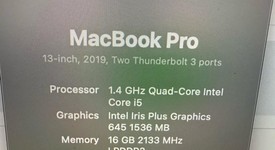 Mint
													MacBook Pro 2020 - 13" - I5, Gray, 512 GB, 16 GB, photo 2 of 10