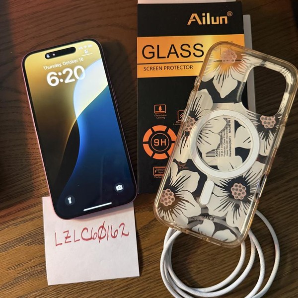 Apple iPhone 16 - Unlocked, 128 GB, Pink, A3081