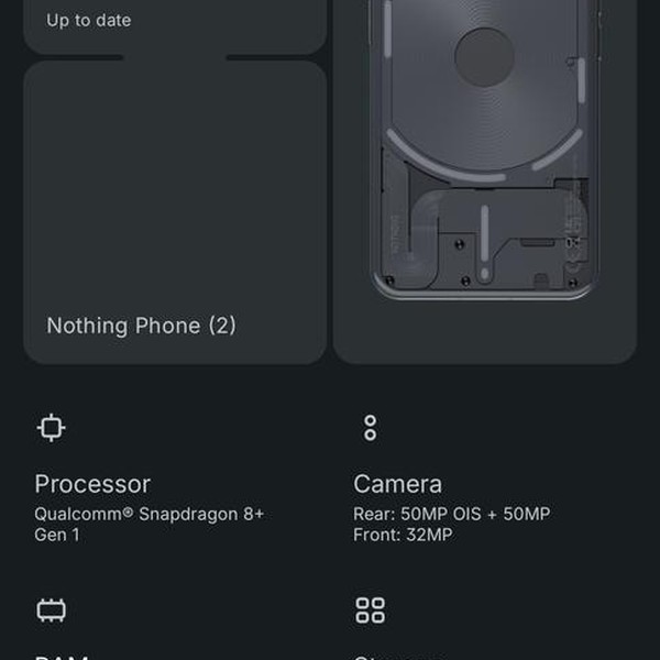Nothing Phone (2) - Unlocked, 256 GB, Gray, 12 GB
