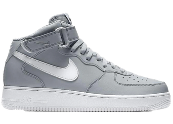 Nike Air Force 1 Mid Wolf Grey White for sale