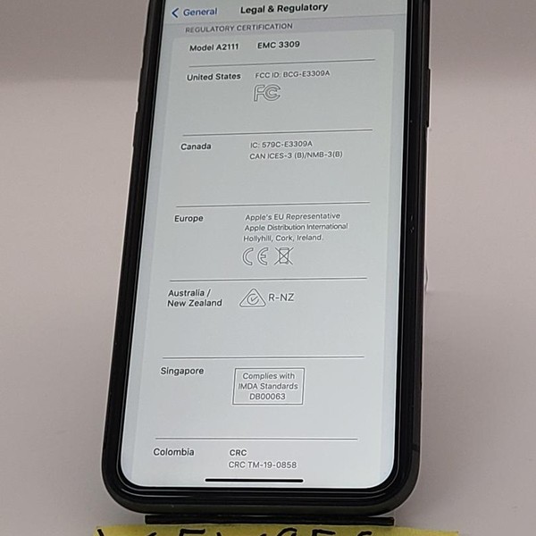 Apple iPhone 11 - Unlocked, 64 GB, Black, A2111