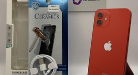 Good
													Apple iPhone 12 - Unlocked, Red, 128 GB, A2172, photo 1 of 5