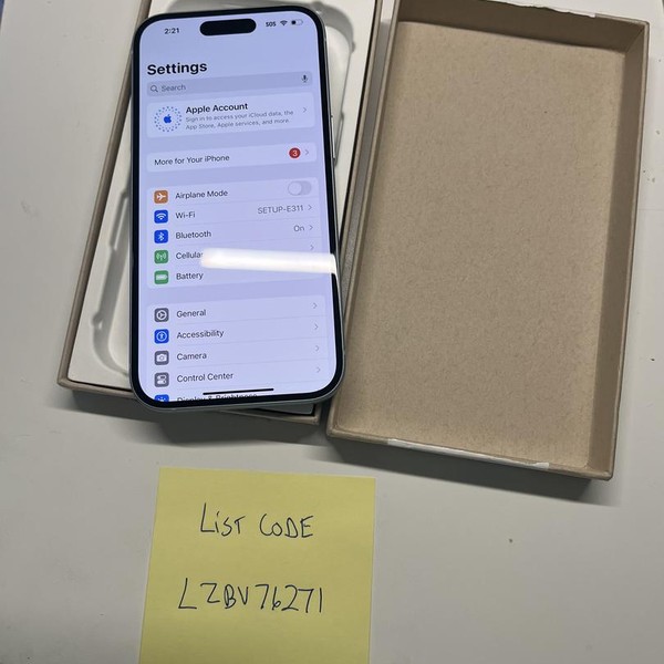 Apple iPhone 15 - Unlocked, 256 GB, Blue, A2846