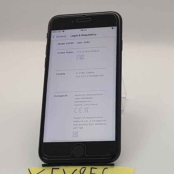 Apple iPhone SE 3rd Gen 2022 - AT&T, 64 GB, Midnight, A2595