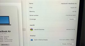Mint
													MacBook Air 2020 - 13" - Apple M1, Silver, 512 GB, 16 GB, photo 4 of 8