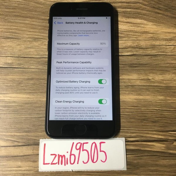 Apple iPhone SE 3rd Gen 2022 - T-Mobile, 128 GB, Midnight, A2595