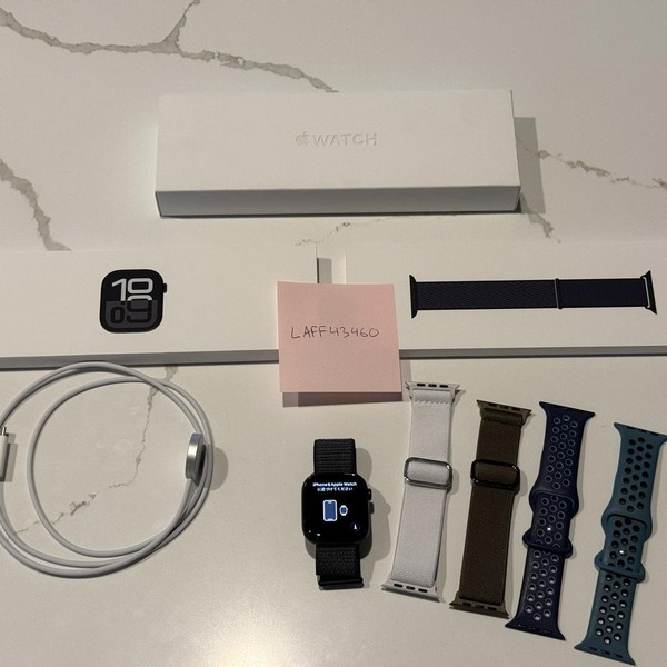 Apple Watch Series 10 46mm - Black, A2999 - GPS, Aluminum