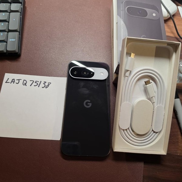 Google Pixel 9 - Unlocked, 128 GB, Obsidian, 12 GB, G2YBB