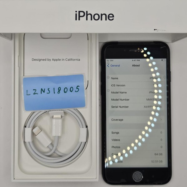 Apple iPhone SE 3rd Gen 2022 - Unlocked, 64 GB, Midnight, A2595