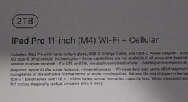 New
													Apple iPad Pro 11" (M4) 2024 - Unlocked, Black, 2 TB, 16 GB, A2837, Nano-texture Glass, photo 5 of 5