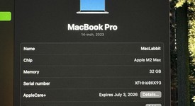 Good
													MacBook Pro 2023 - 14" - Apple M2 Max, Silver, 2 TB, 32 GB, photo 4 of 21