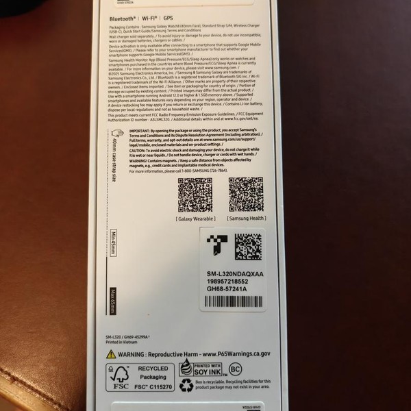 Samsung Galaxy Watch8 - Wi-Fi, Graphite, SM-L320, 40mm