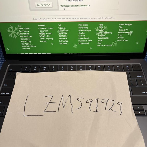 MacBook Air 2020 - 13 inch - 256 GB, Gray, 16 GB, Apple M1