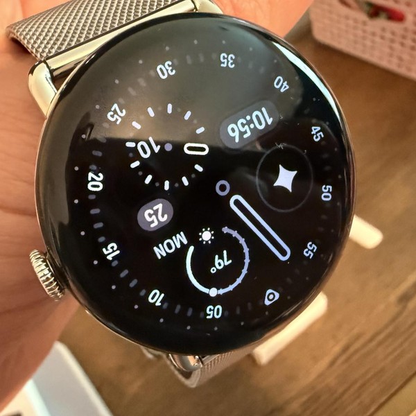 Google Pixel Watch 4 - Unlocked, Silver, 45mm, LTE