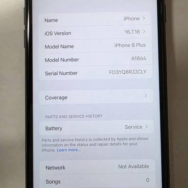 Apple iPhone 8 Plus - Verizon, 64 GB, Gray, A1864