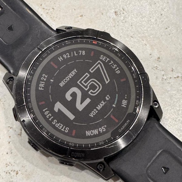 Garmin Fenix 7X - Black, Solar Sapphire