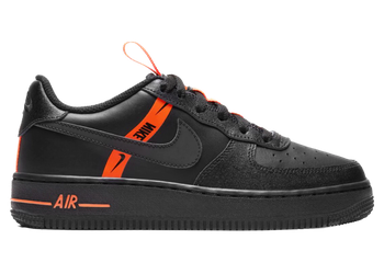 Nike Air Force 1 Low LV8 KSA Worldwide Pack Black Total Orange (GS) for sale
